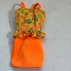 🛍️3/$30 Vintage 1980’s/1990’s Barbie brand orange mini dress‎